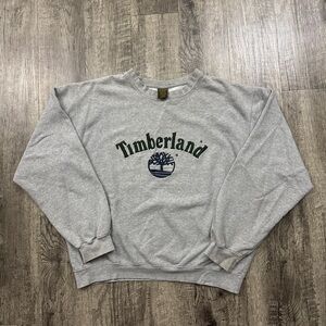 Vintage Timberland Sweatshirt Embroidered Logo Baggy Spell Out